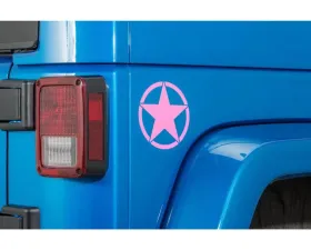 Quadratec Premium Vinyl Small Star Decal Pink